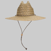 OTTO CAP Straw Lifeguard Hat w/Adjustable Cord