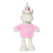 8.5" Plush Unicorn With T-Shirt