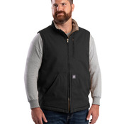 Men's Heartland Sherpa-Lined Washed Duck Vest