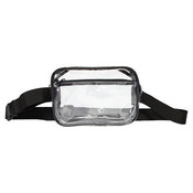 Clear Stadium Two-Pocket Fanny Pack / Crossbody Bag