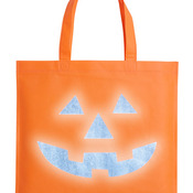 Halloween Pumpkin Reflective Tote Bag