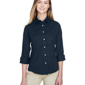 Ladies' Perfect Fit™ Three-Quarter Sleeve Stretch Poplin Blouse