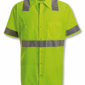 High Visibility Safety Short Sleeve Work Shirt