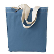 Direct-Dyed Raw-Edge Tote