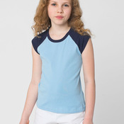 4277 Youth Baby Rib Cap Sleeve Raglan