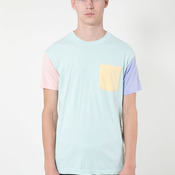 RSA2404 Power Washed Color Block Pocket T-Shirt