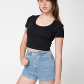 4380 Baby Rib Crop T-Shirt