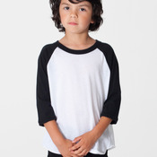 BB153 Toddler Poly-Cotton 3/4 Sleeve Raglan