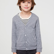 BR100 Toddler Tri-Blend Rib Cardigan