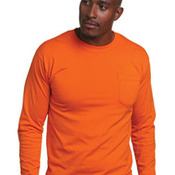 Adult USA Made Long-Sleeve T-Shirt with Pocket