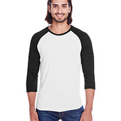 Unisex Triblend Three-Quarter Sleeve Raglan