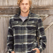 Snap Front Plaid Flannel Shirt