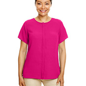 Ladies' Perfect Fit™  Short-Sleeve Crepe Blouse