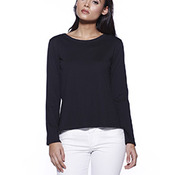 Ladies' CVC High Low Long-Sleeve T-Shirt