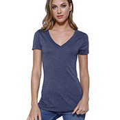 Ladies' Triblend V-Neck T-Shirt