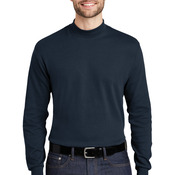 Interlock Knit Mock Turtleneck