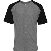 Triblend Full Button T-Shirt