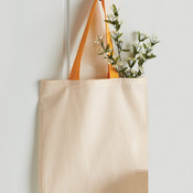 Economical Tote with Contrast-Color Handles