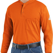 Long Sleeve Tagless Henley Shirt