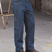 Flame Resistant Pre-Washed Denim Dungaree - Extended Sizes