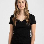 Women's Fine Jersey V-Neck T-Shirt