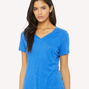 Women's Relaxed Triblend Short Sleeve V-Neck Tee