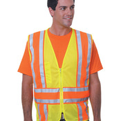 Unisex USA Made Class 2, Level 2 ANSI High Vis Mesh Safety Vest