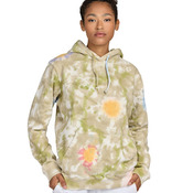 Unisex USA Made Flower Tie-Dye Hooded Sweatshirt