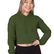 Ladies' USA Made Cropped Hooded Sweatshirt