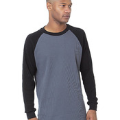 Men's USA Made Heavyweight Waffle Knit Thermal Raglan Shirt