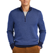 Washable Merino Birdseye 1/4 Zip Sweater