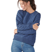 Ladies' Quilted Jersey Sweatshirt