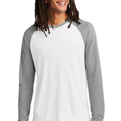 Unisex Tri Blend Long Sleeve Colorblock Raglan